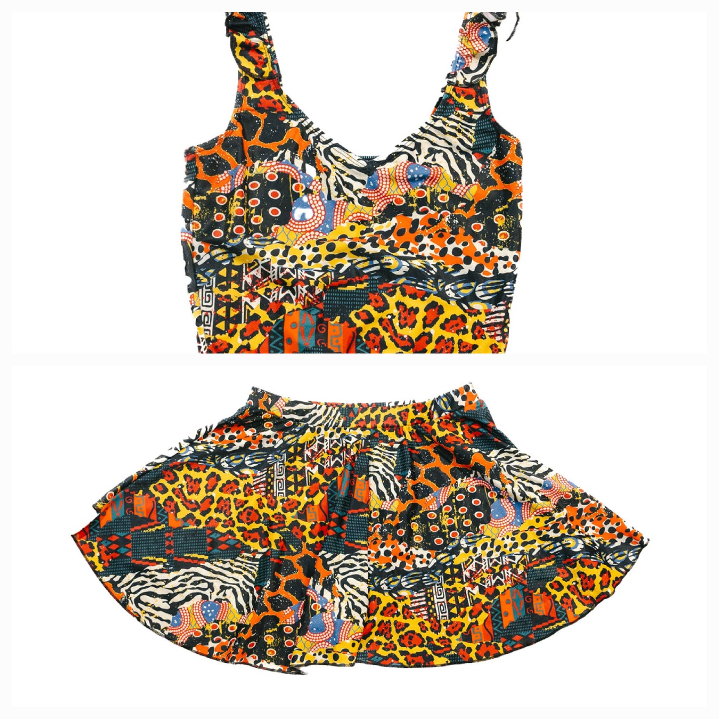 Animal Print Vacation Crop Top