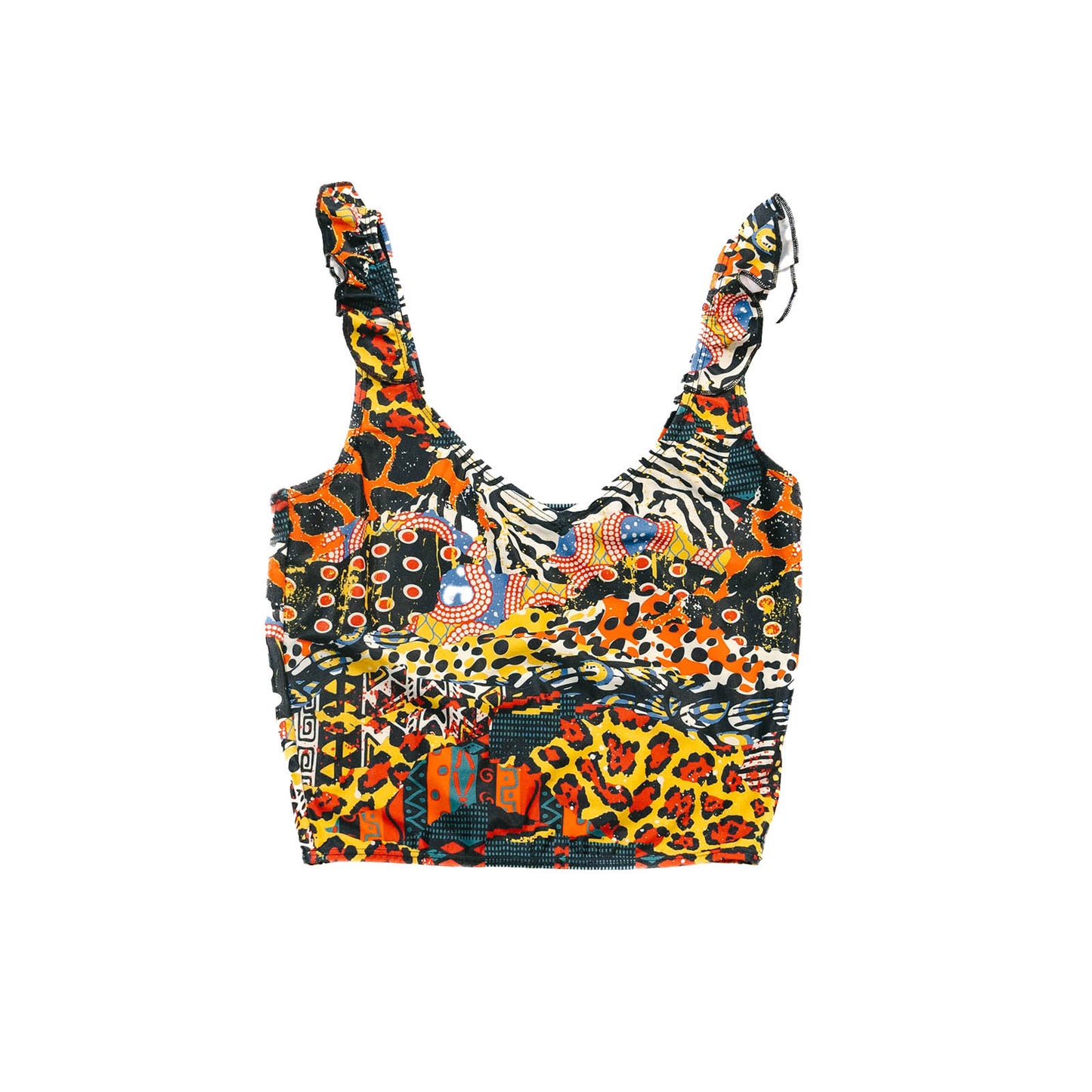 Animal Print Vacation Crop Top