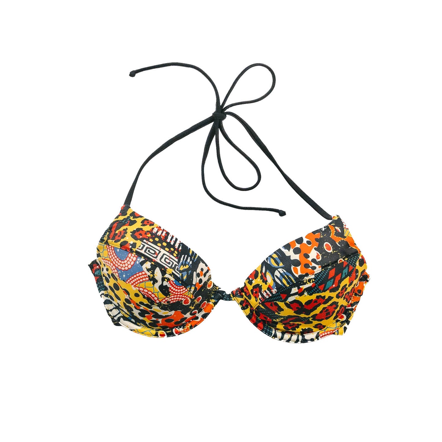 Animal Print Padded Bikini Top