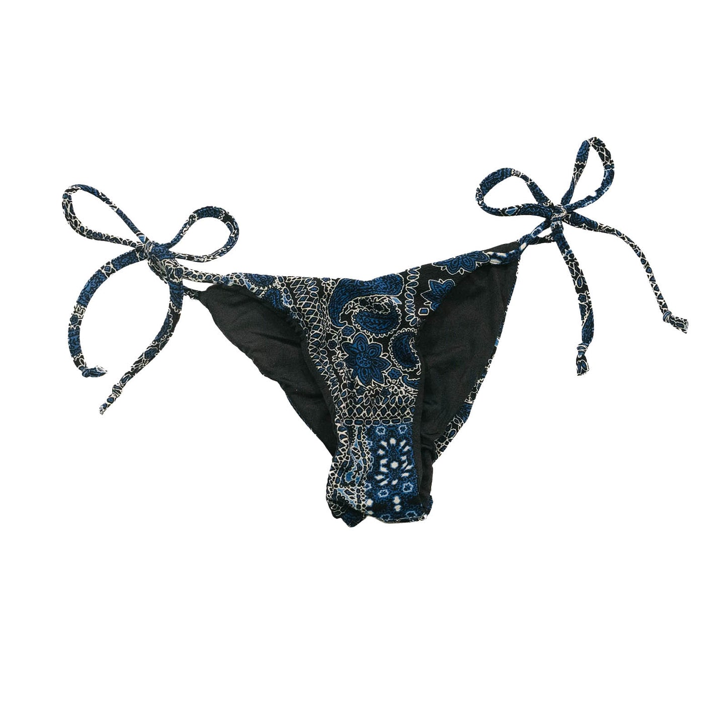 Green Bohemian V-shaped Bikini Bottoms