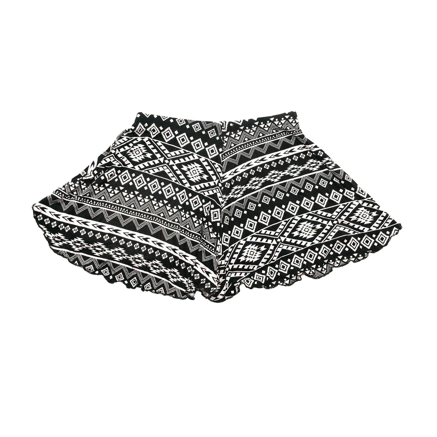 Black/White Aztec Printed Skorts