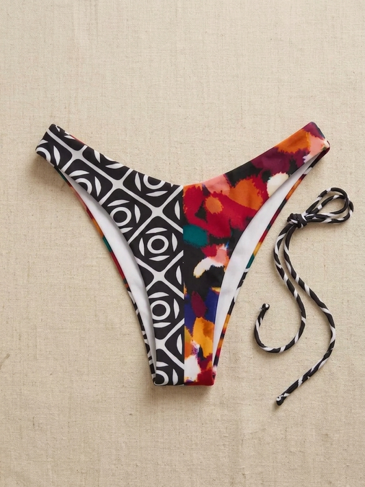 Two Sided Double Printed Bikini Bottom