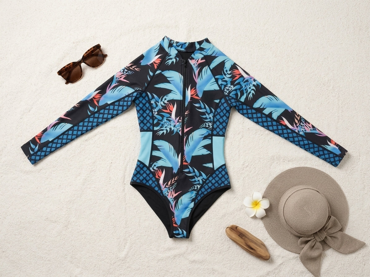 Blue Fin Long Sleeve One Piece