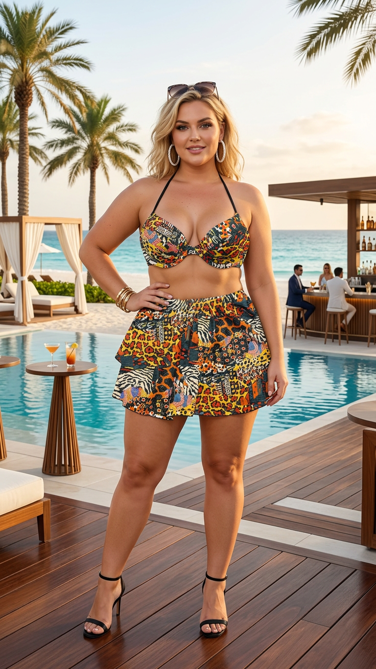 Animal Print Vacation Skorts